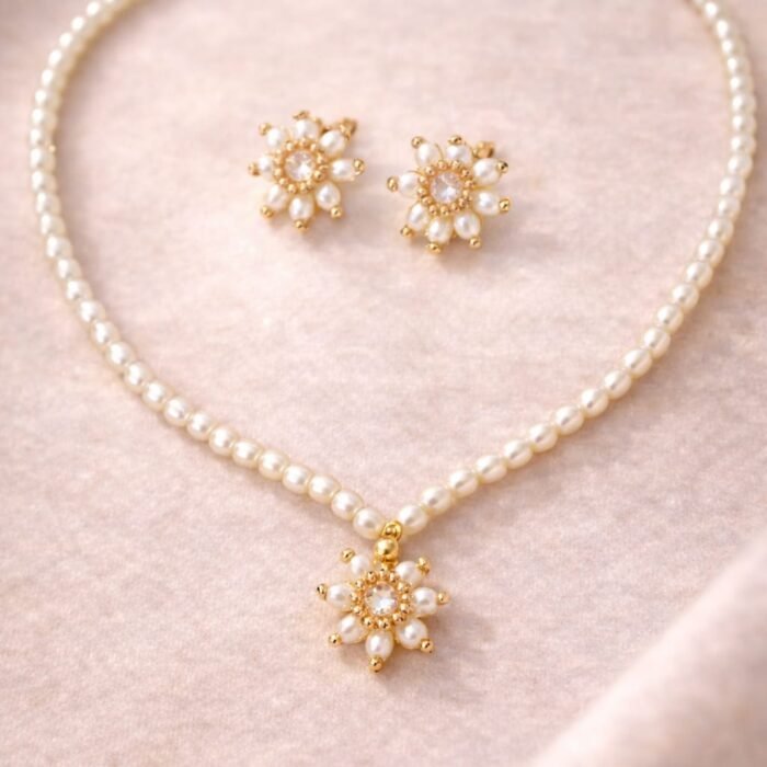 Ivory Bloom Pearl Set
