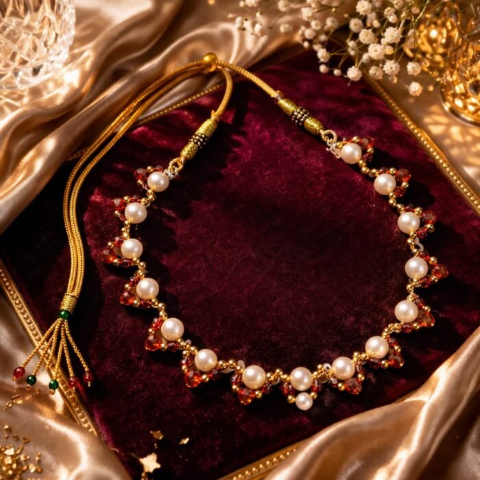 Ruby Pearl Royale Necklace